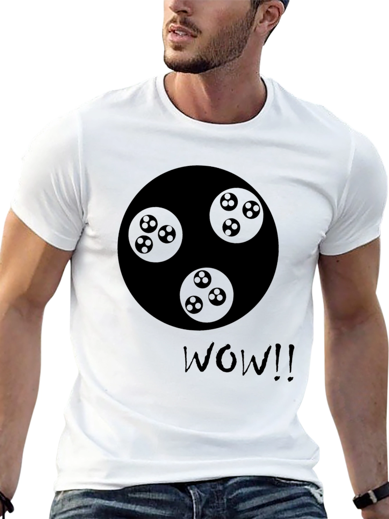 Novelty Graphic Print Crew Neck T-Shirt