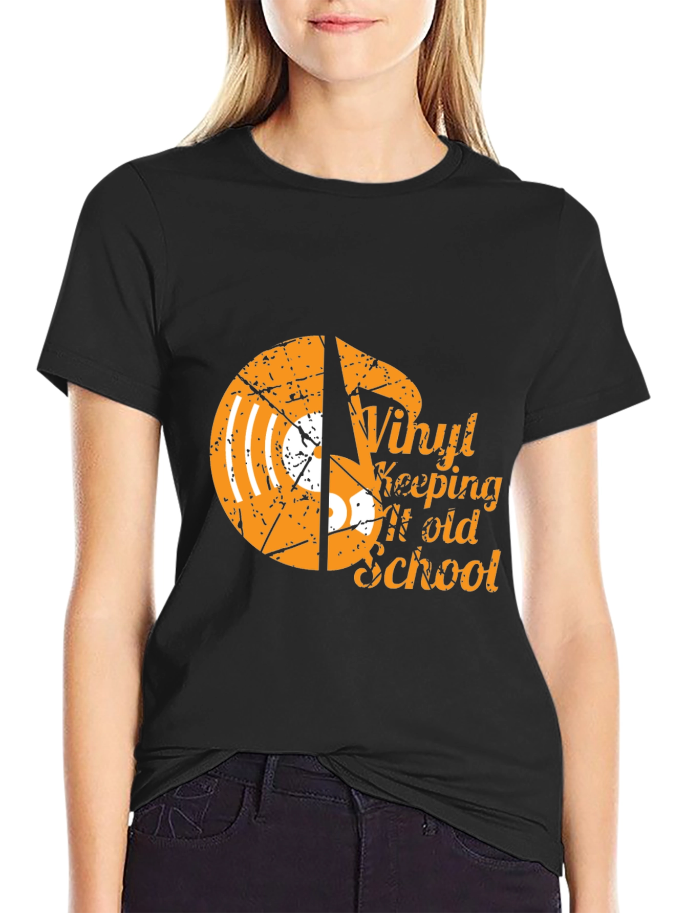 Vinyl Keeping It Old School Graphic Tee