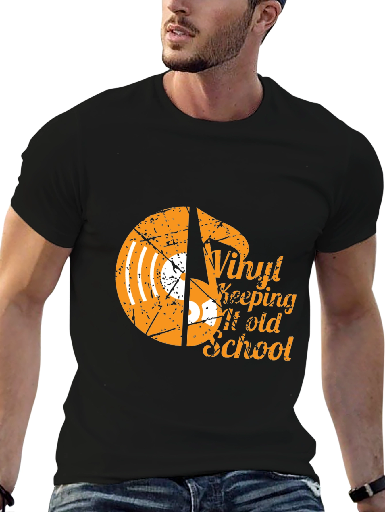 Vinyl Keeping It Old School Graphic Tee