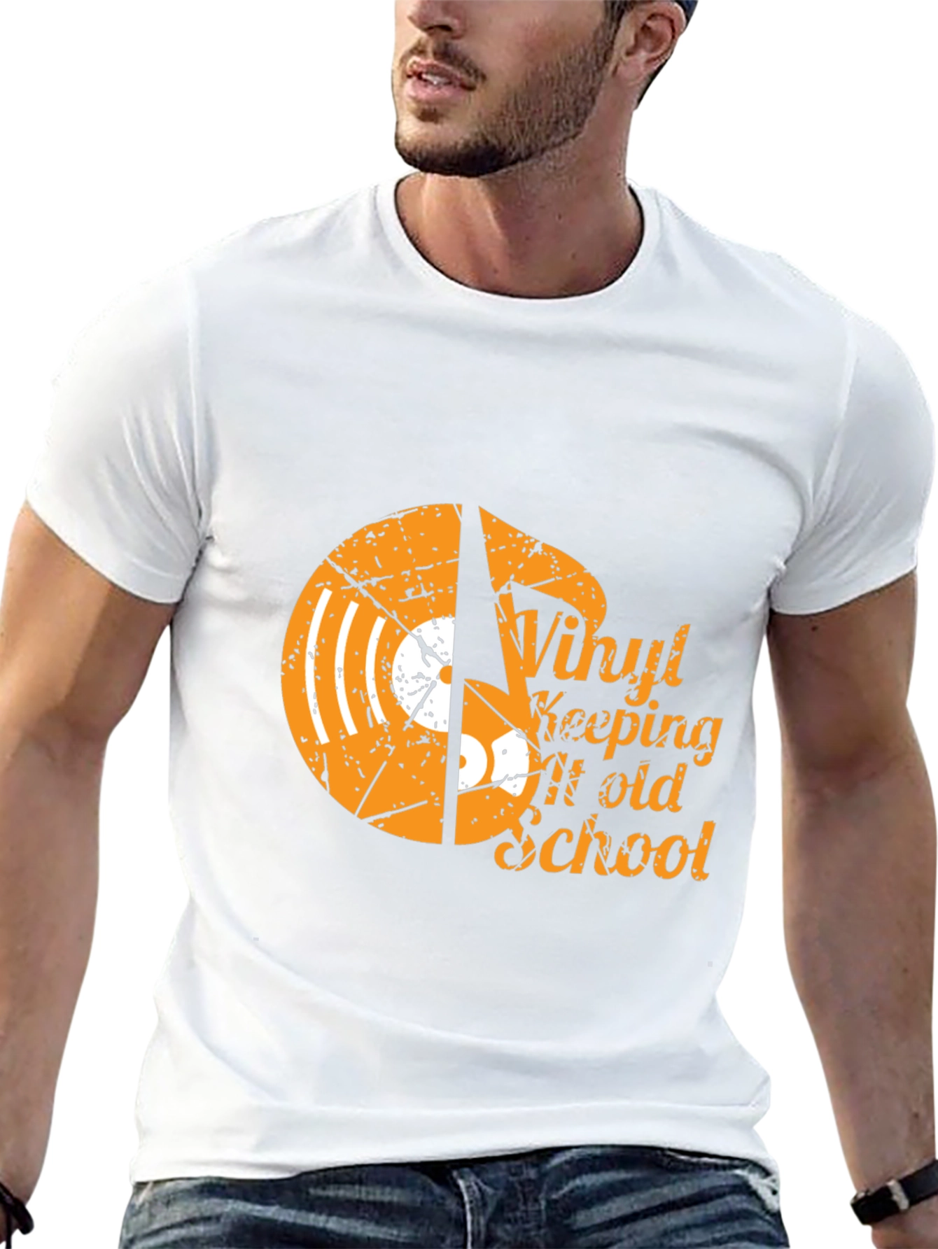 Vinyl Keeping It Old School Graphic Tee