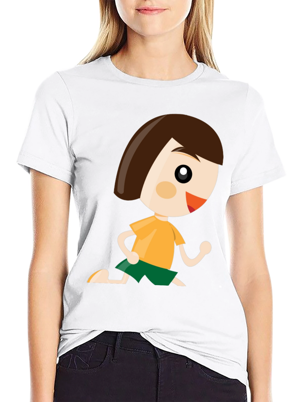 Cartoon Boy Graphic Tee - Fun Casual Wear
