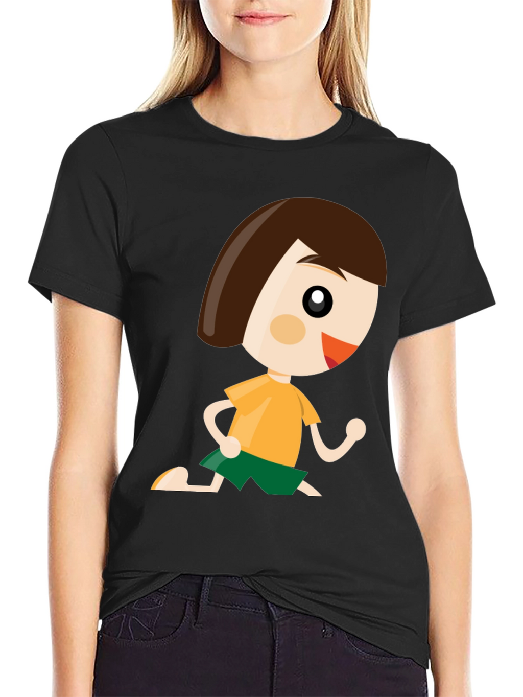 Cartoon Boy Graphic Tee - Fun Casual Wear