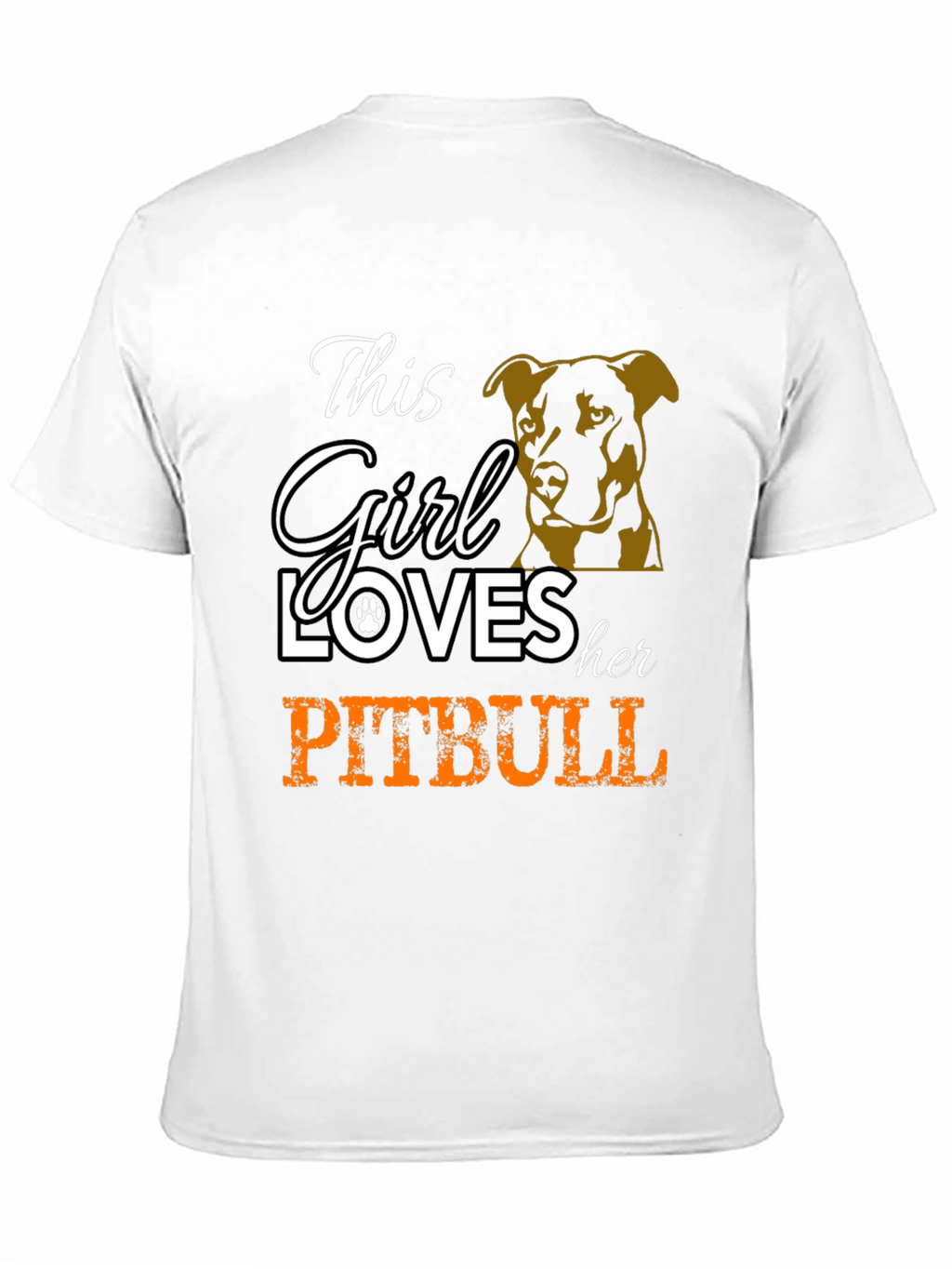 This Girl Loves Her Pitbull Graphic T-Shirt