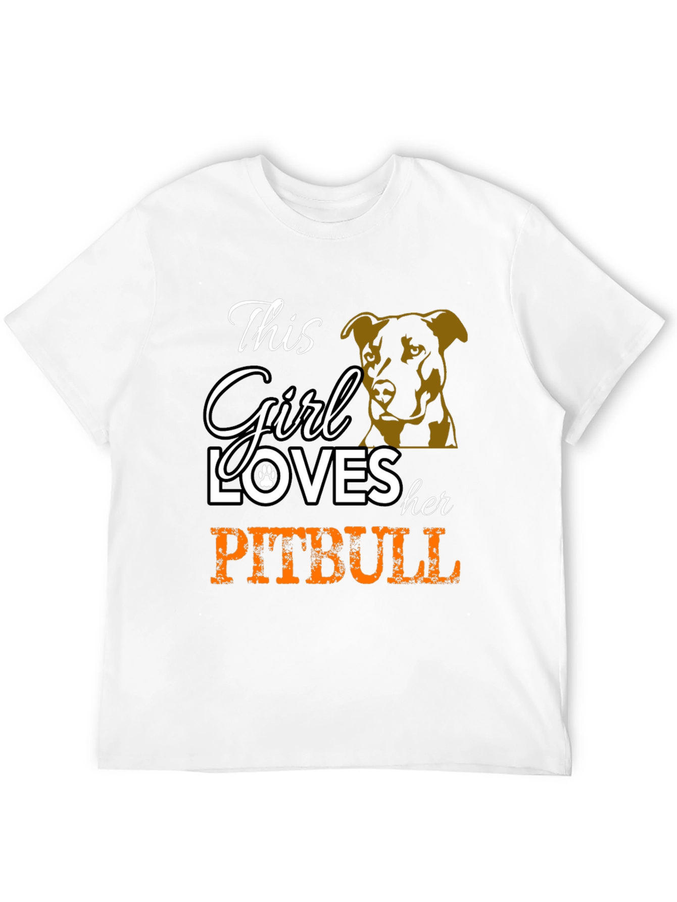 This Girl Loves Her Pitbull Graphic T-Shirt