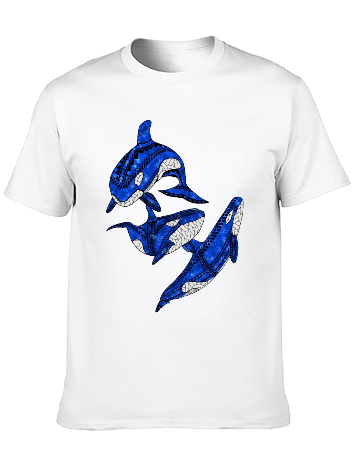 Tribal Orca Whale Graphic T-Shirt