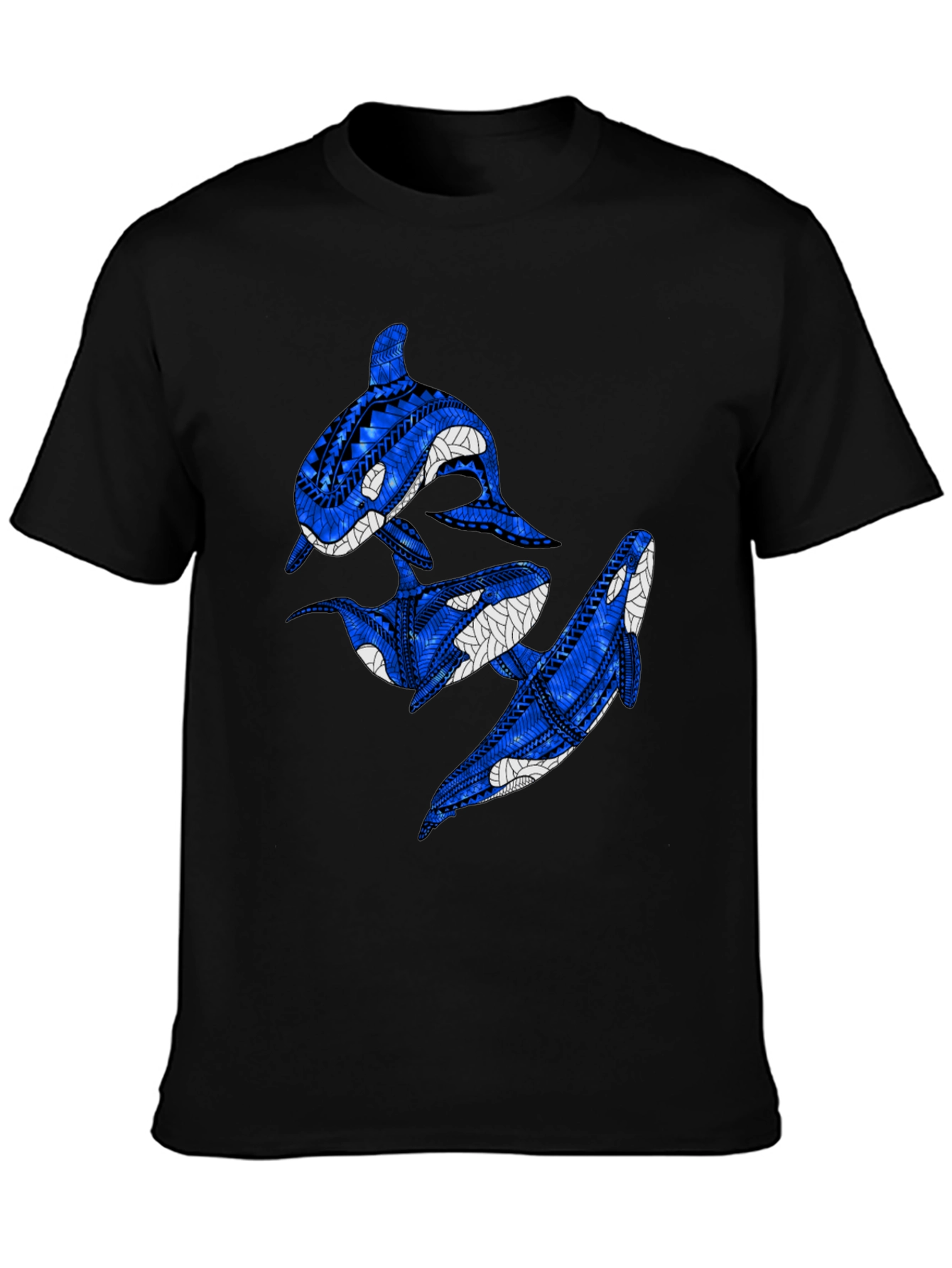 Tribal Orca Whale Graphic T-Shirt