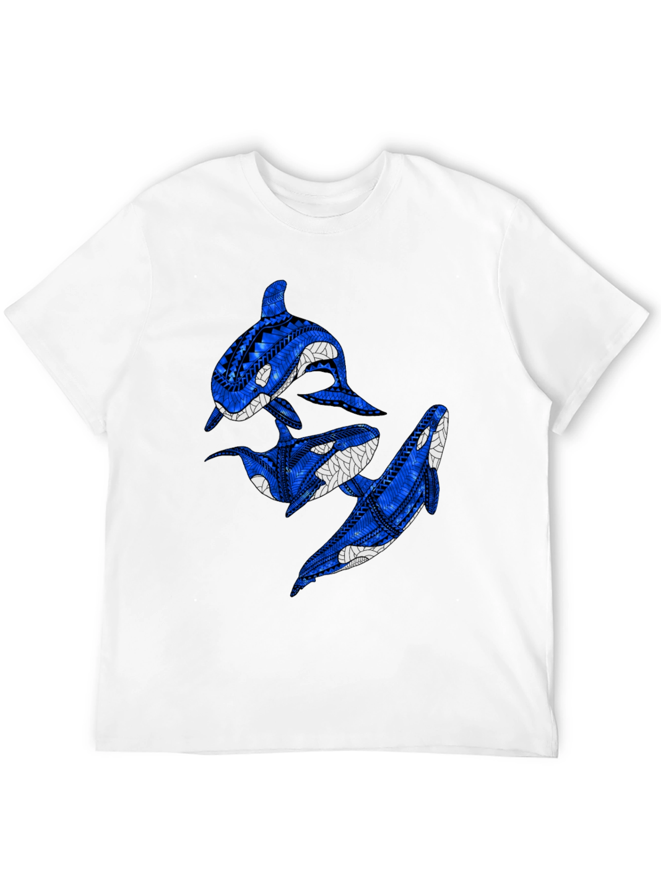 Tribal Orca Whale Graphic T-Shirt