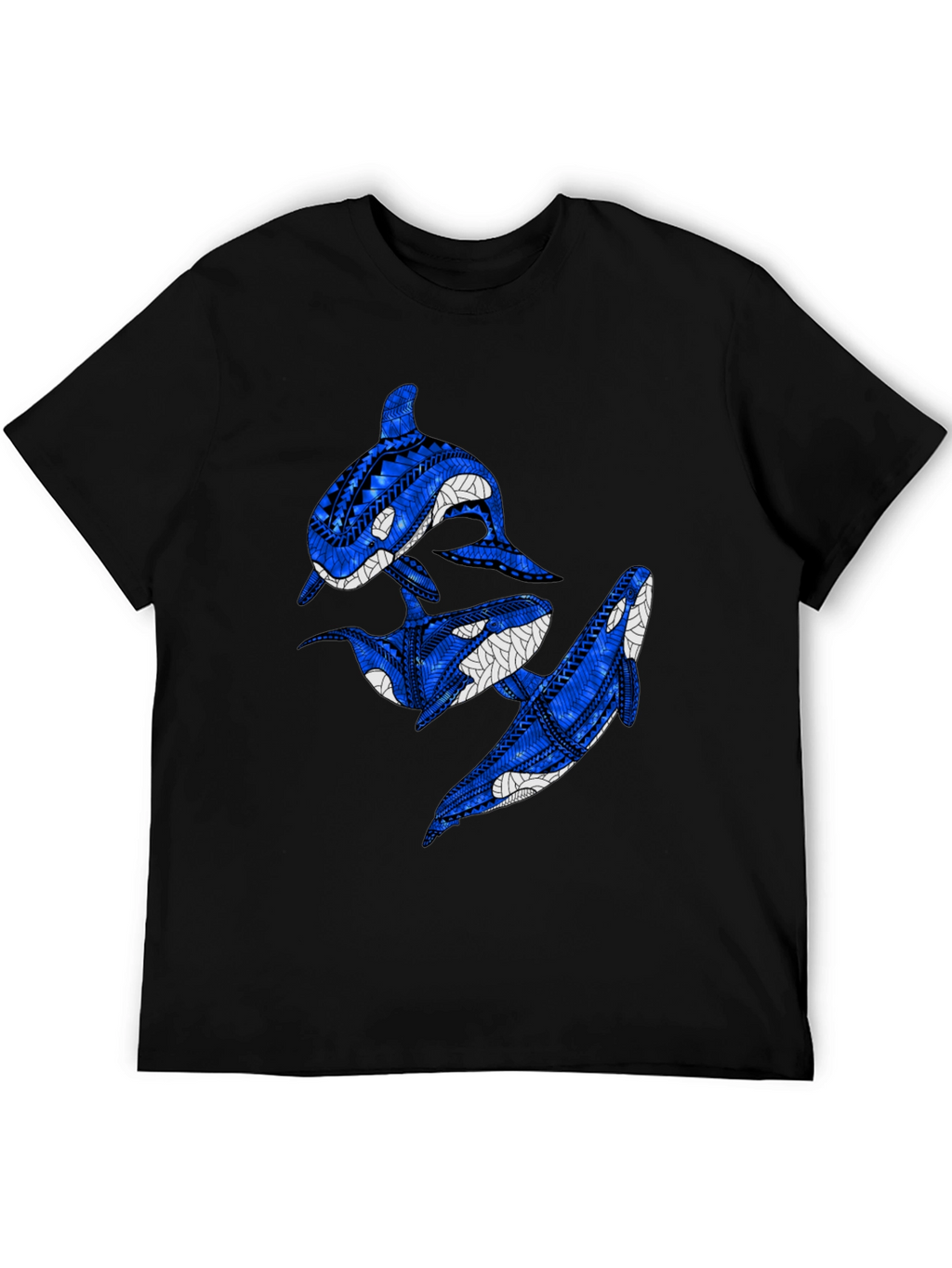 Tribal Orca Whale Graphic T-Shirt