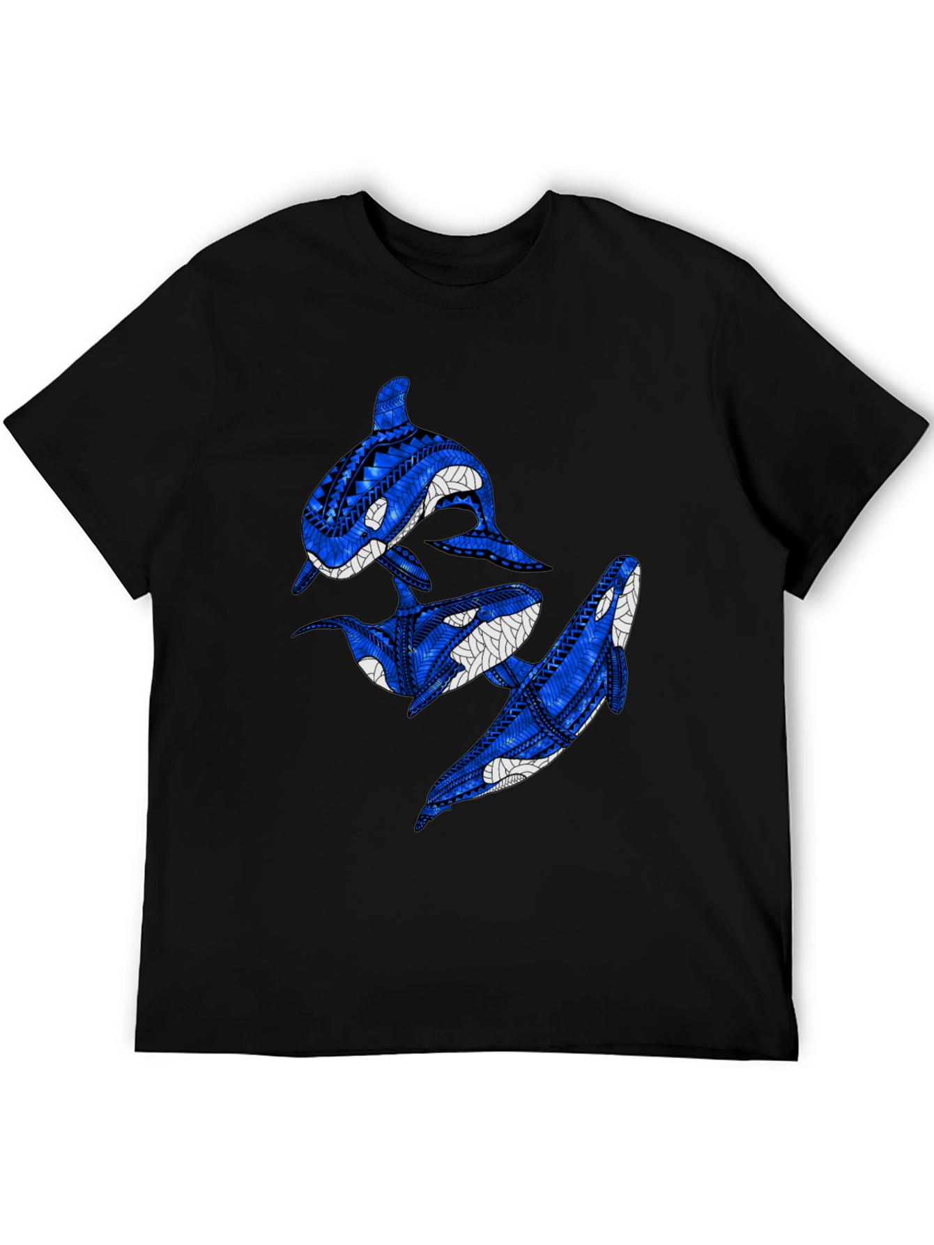 Tribal Orca Whale Graphic T-Shirt
