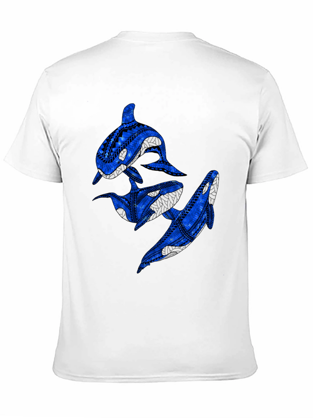 Tribal Orca Whale Graphic T-Shirt