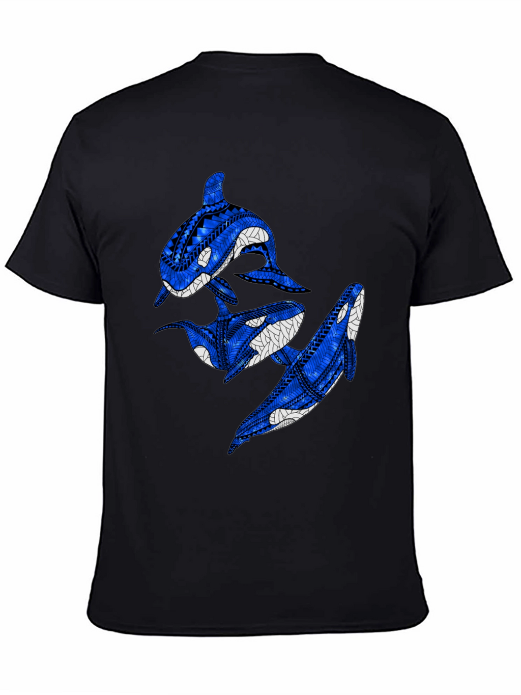 Tribal Orca Whale Graphic T-Shirt
