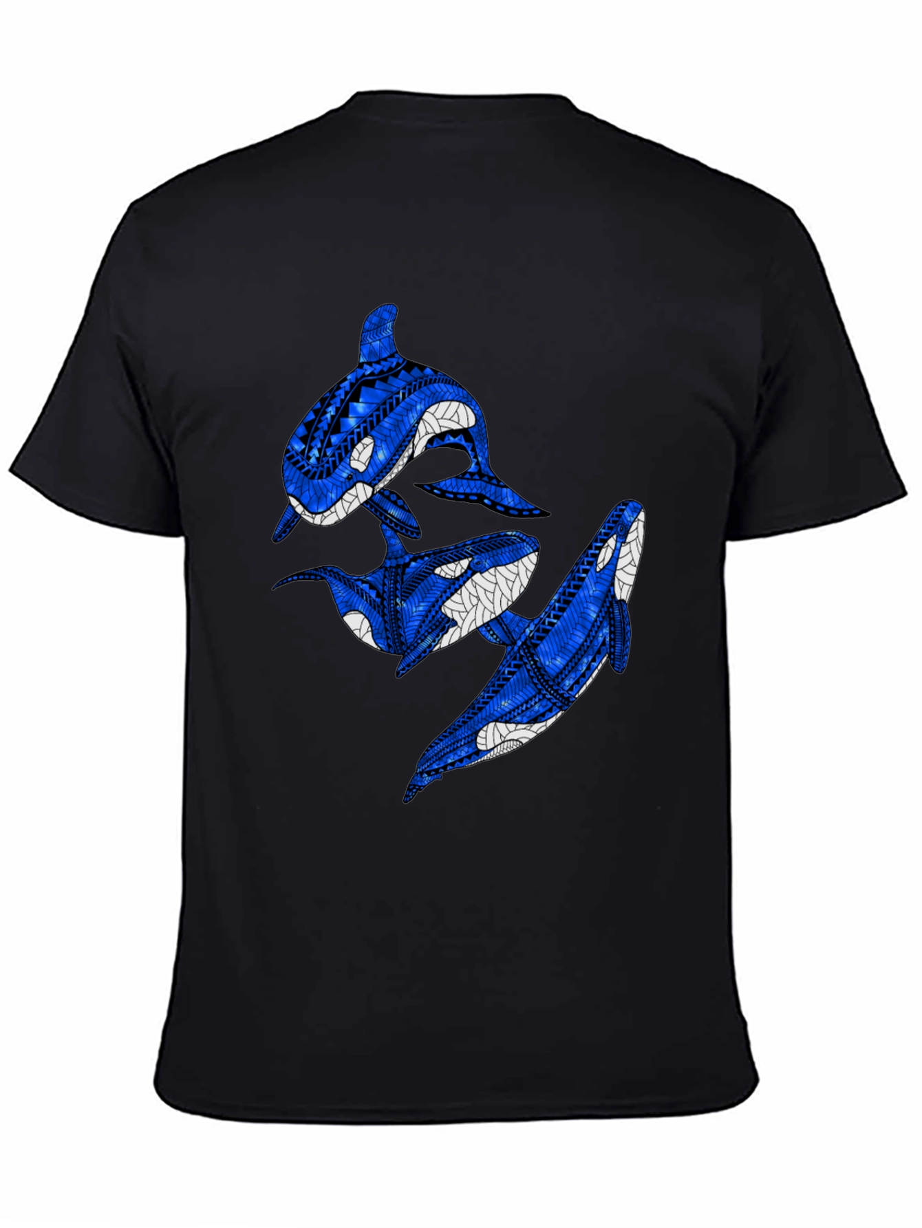 Tribal Orca Whale Graphic T-Shirt