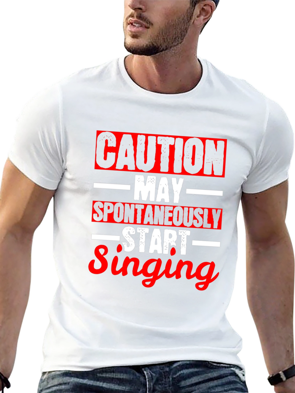 Caution May Spontaneously Start Singing T-Shirt