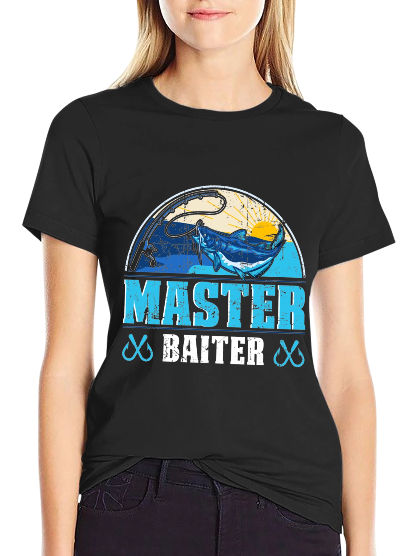 Master Baiter Fishing Graphic T-Shirt