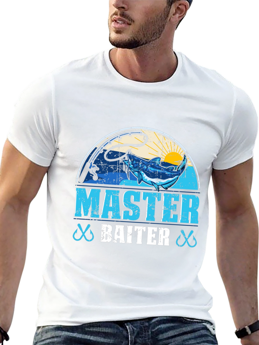 Master Baiter Fishing Graphic T-Shirt
