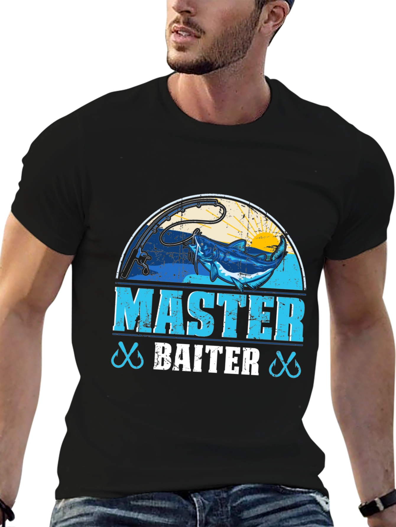 Master Baiter Fishing Graphic T-Shirt