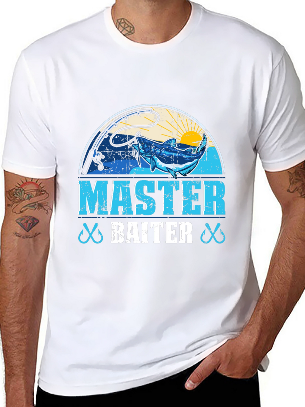 Master Baiter Fishing Graphic T-Shirt