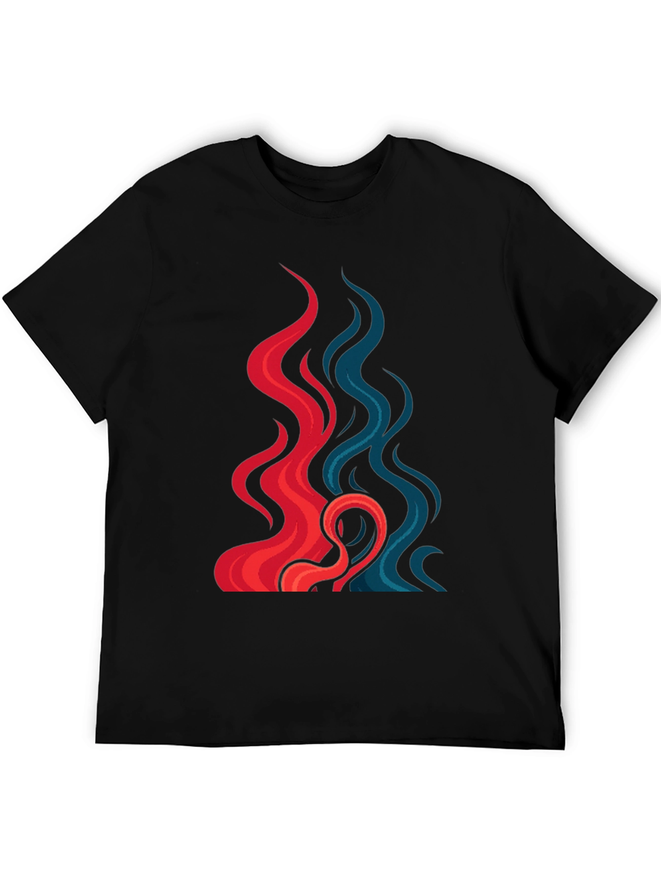 Fire and Ice Graphic Tee - Cool Design