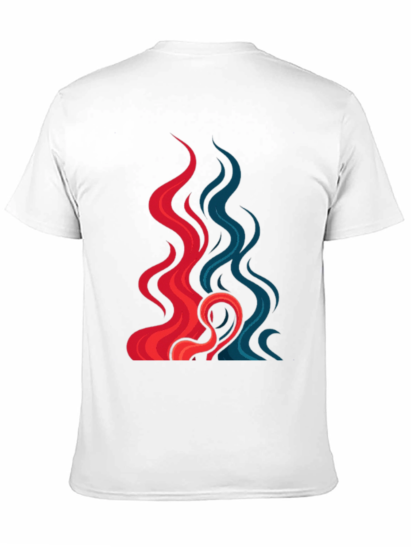 Fire and Ice Graphic Tee - Cool Design