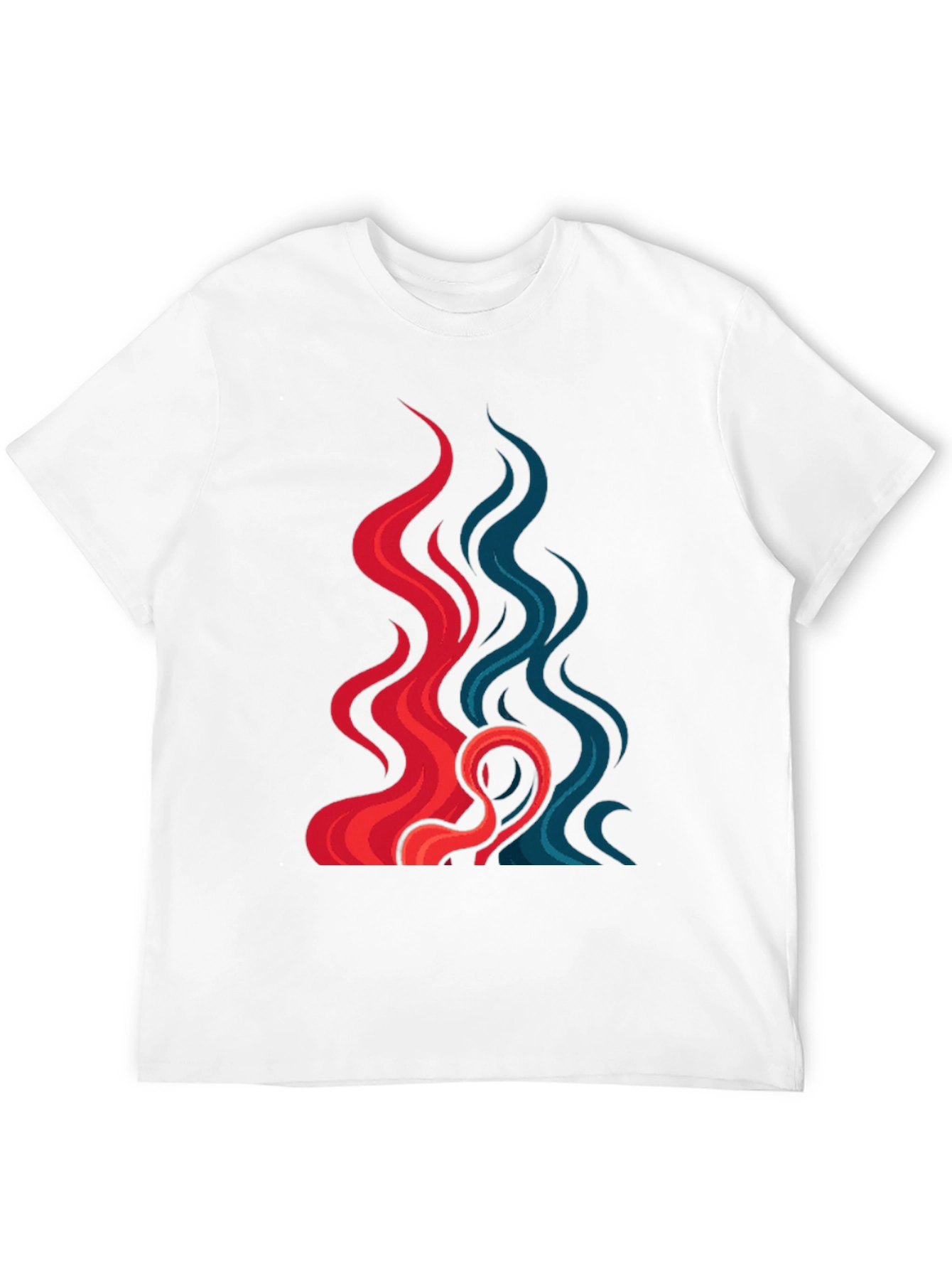 Fire and Ice Graphic Tee - Cool Design