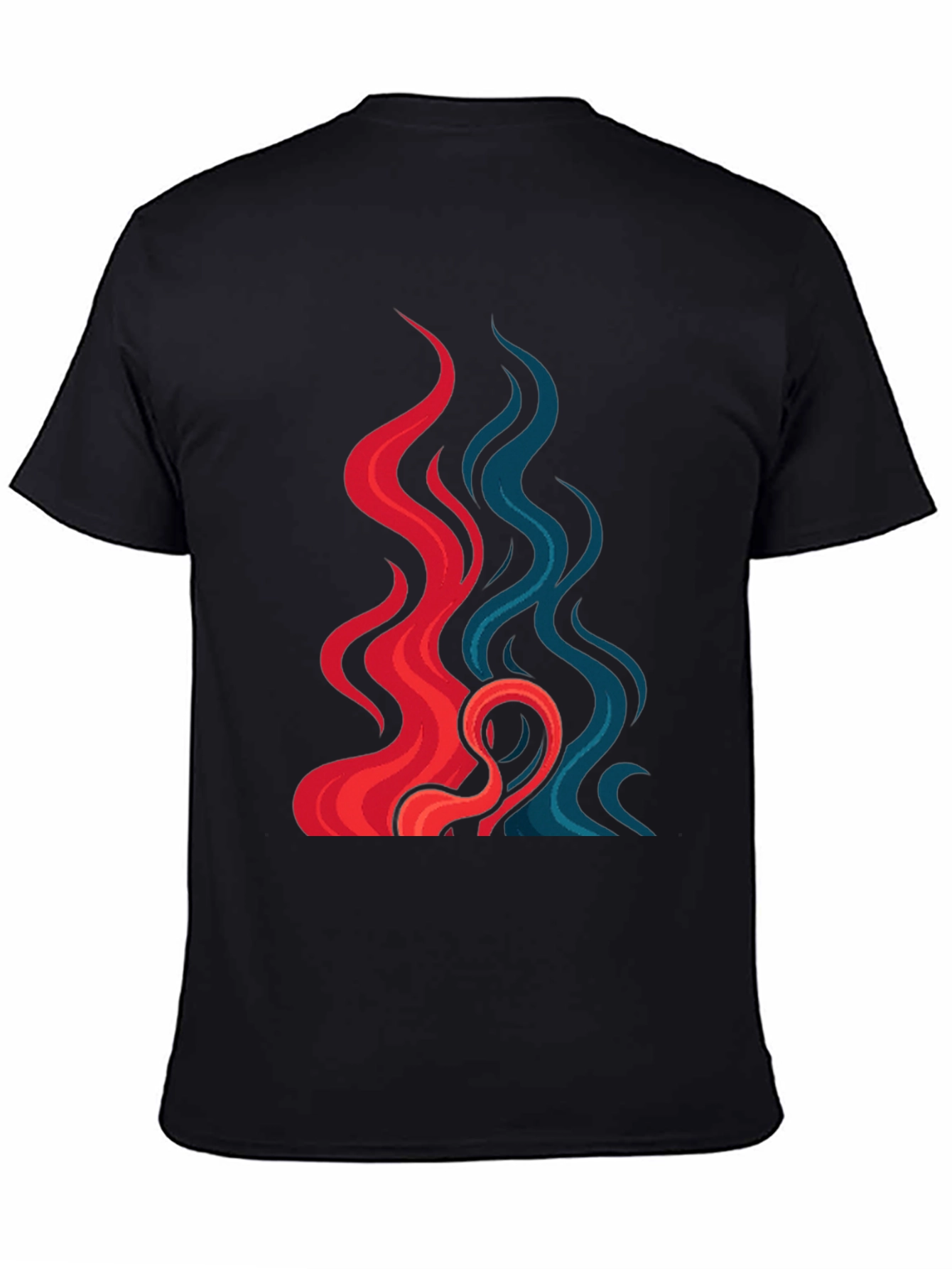 Fire and Ice Graphic Tee - Cool Design