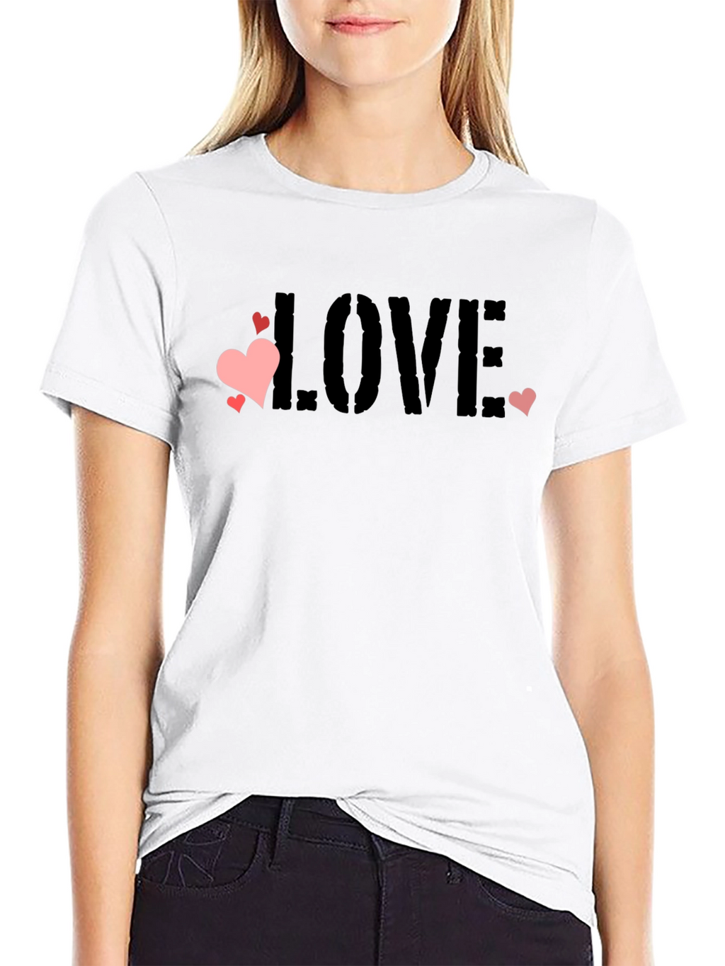 Love Heart Graphic Tee - Stylish Casual Wear