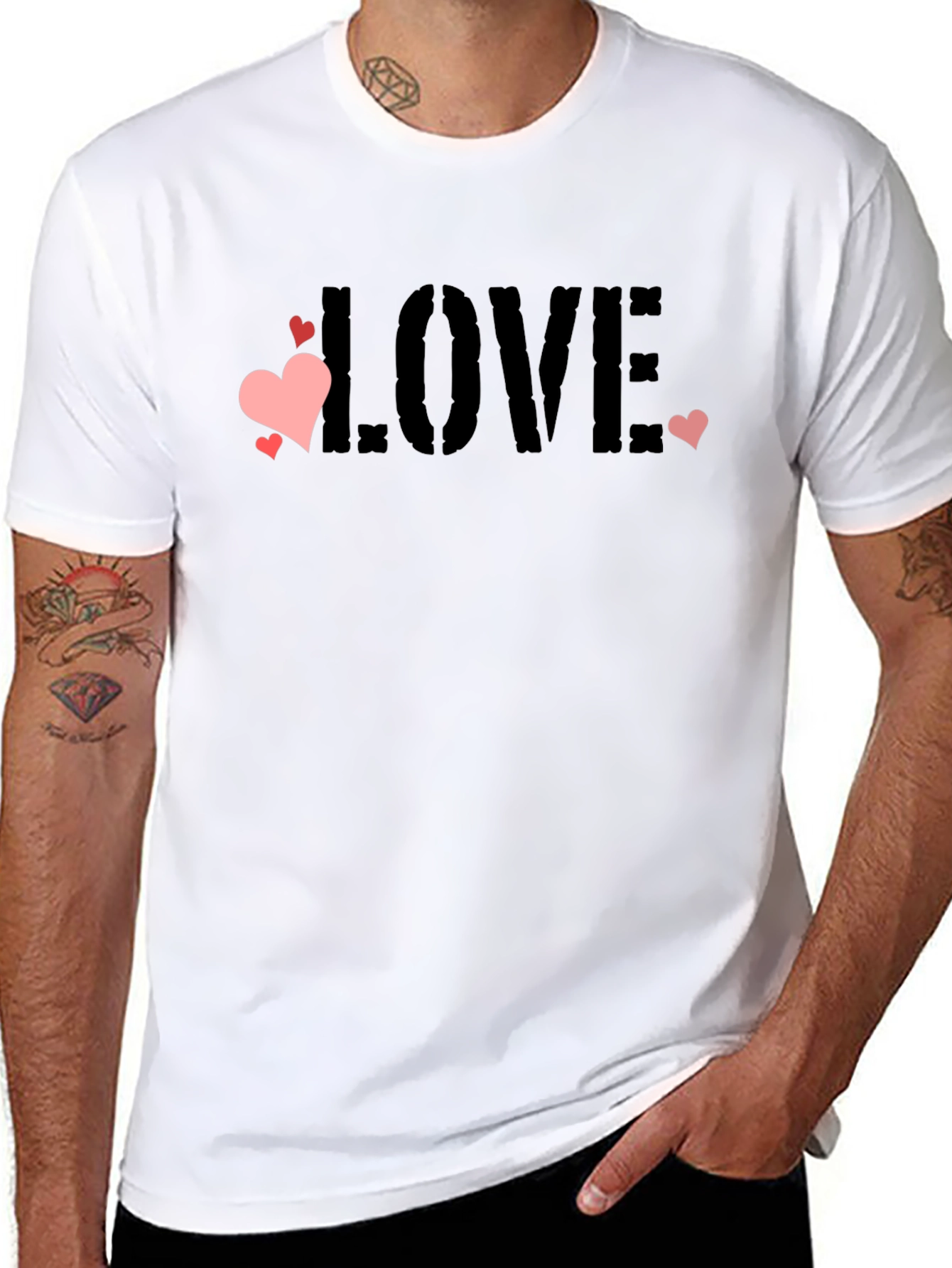 Love Heart Graphic Tee - Stylish Casual Wear