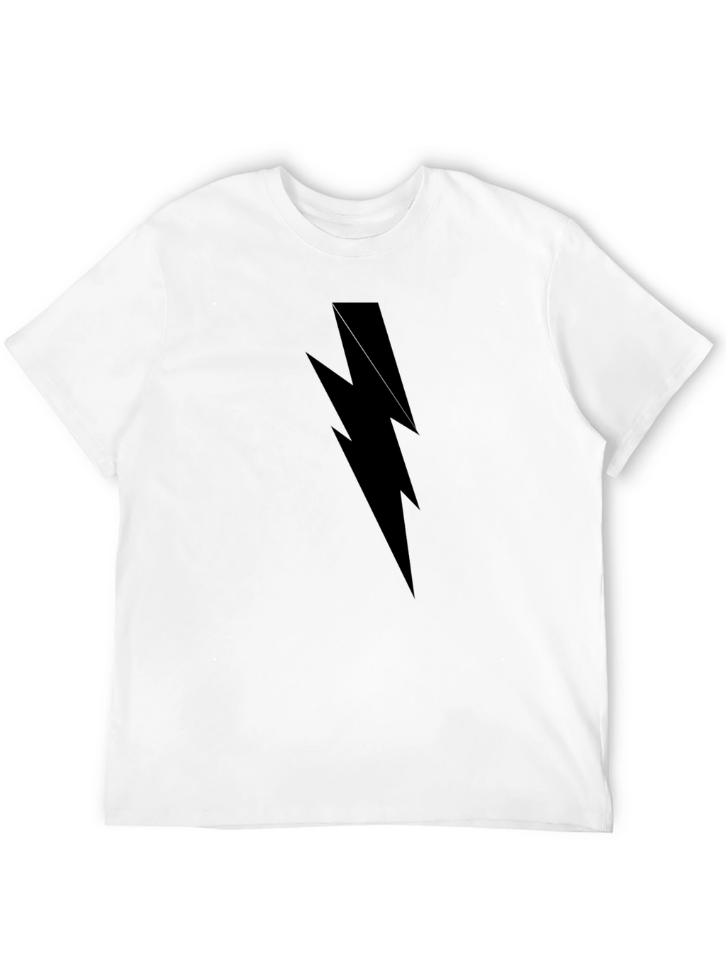 Black Lightning Bolt Graphic Tee
