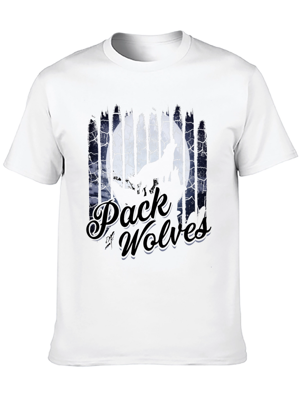 Pack of Wolves Graphic T-Shirt - Black
