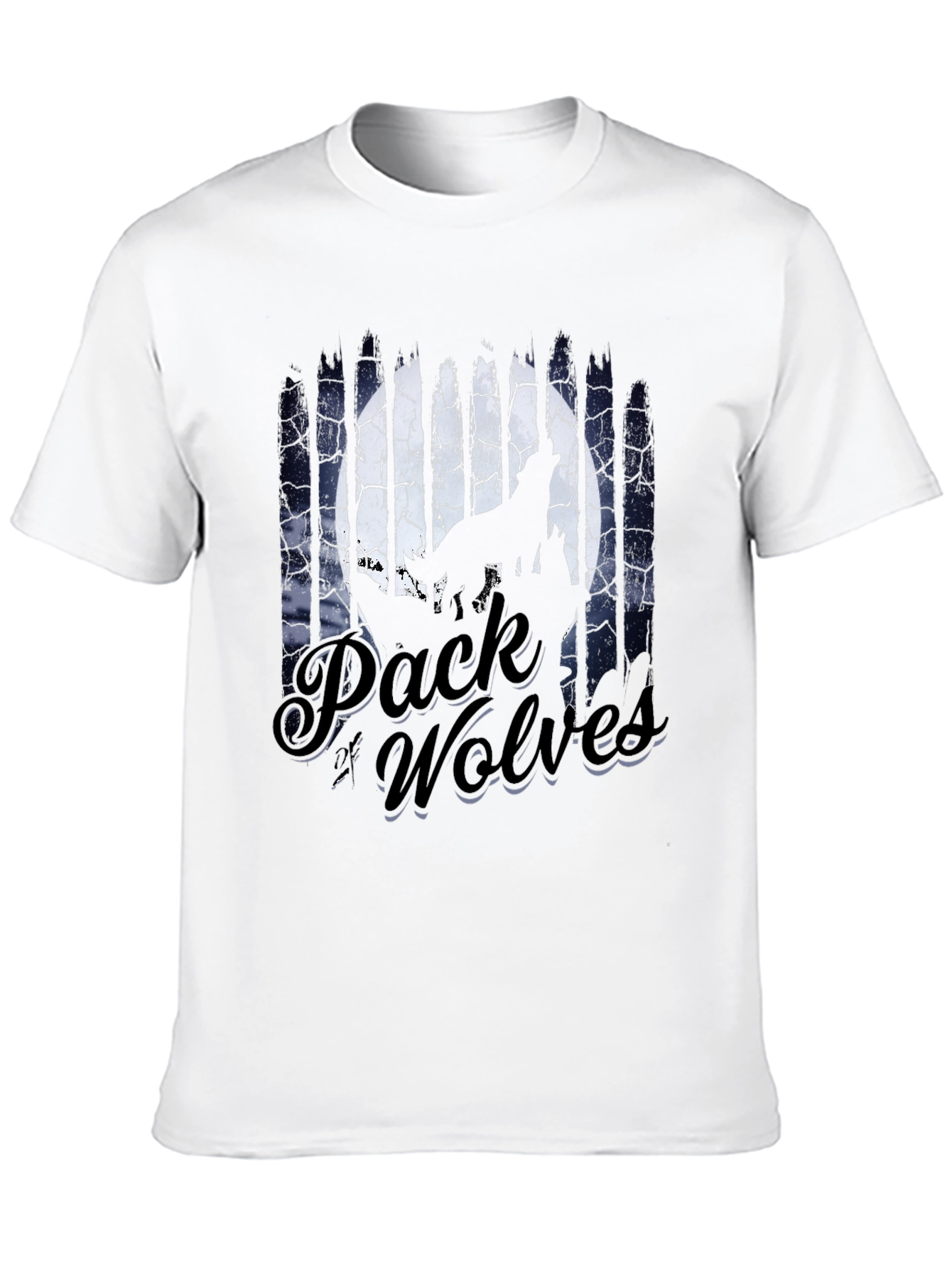 Pack of Wolves Graphic T-Shirt - Black