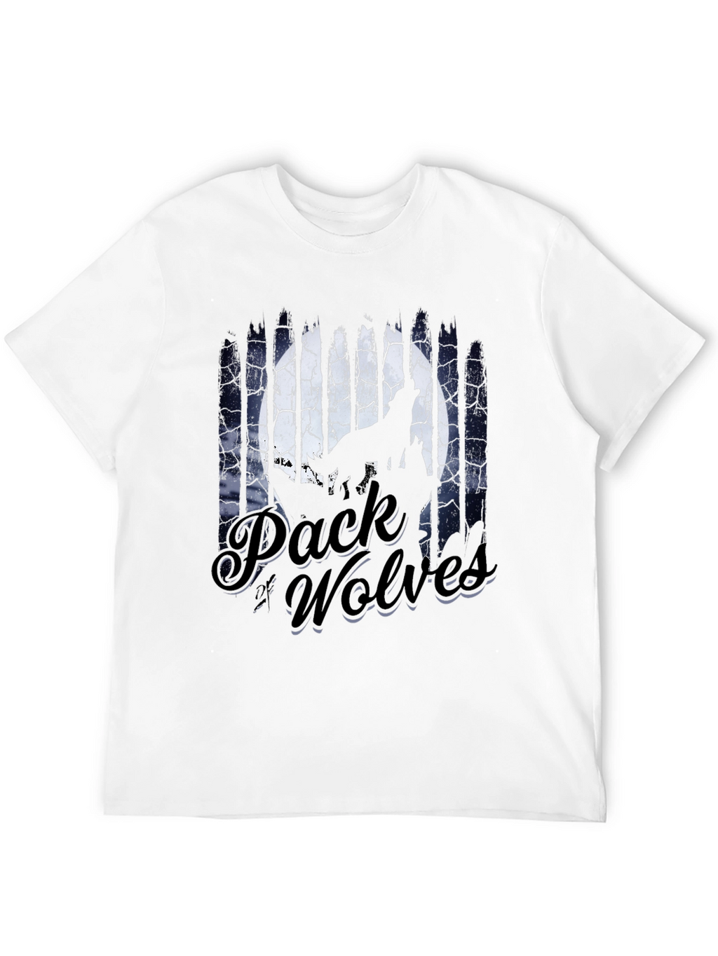 Pack of Wolves Graphic T-Shirt - Black