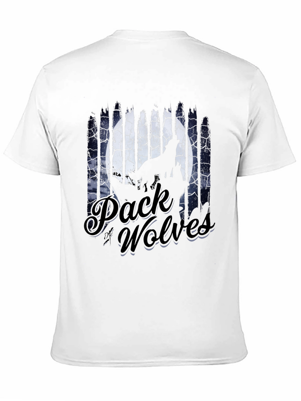 Pack of Wolves Graphic T-Shirt - Black