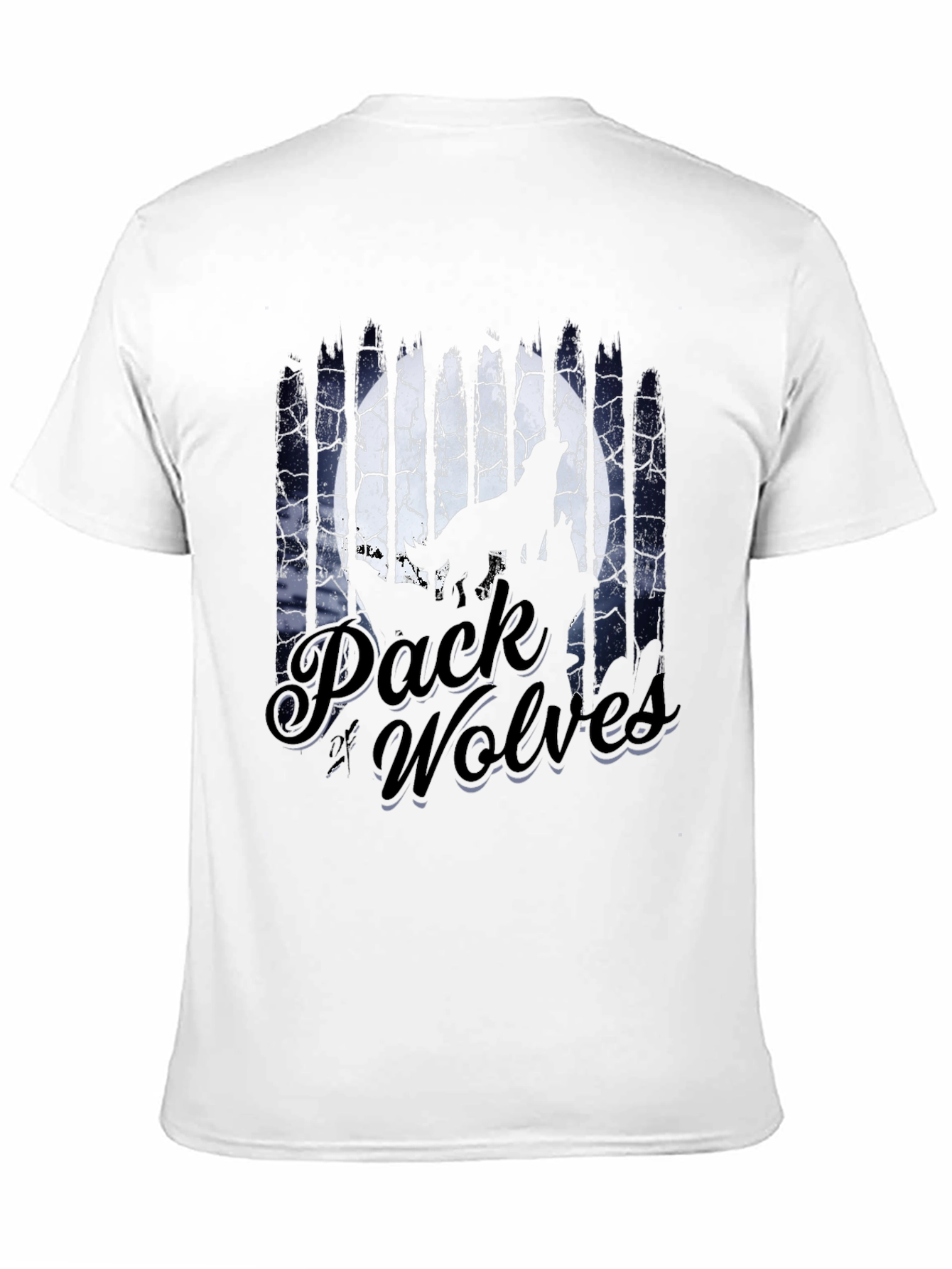 Pack of Wolves Graphic T-Shirt - Black