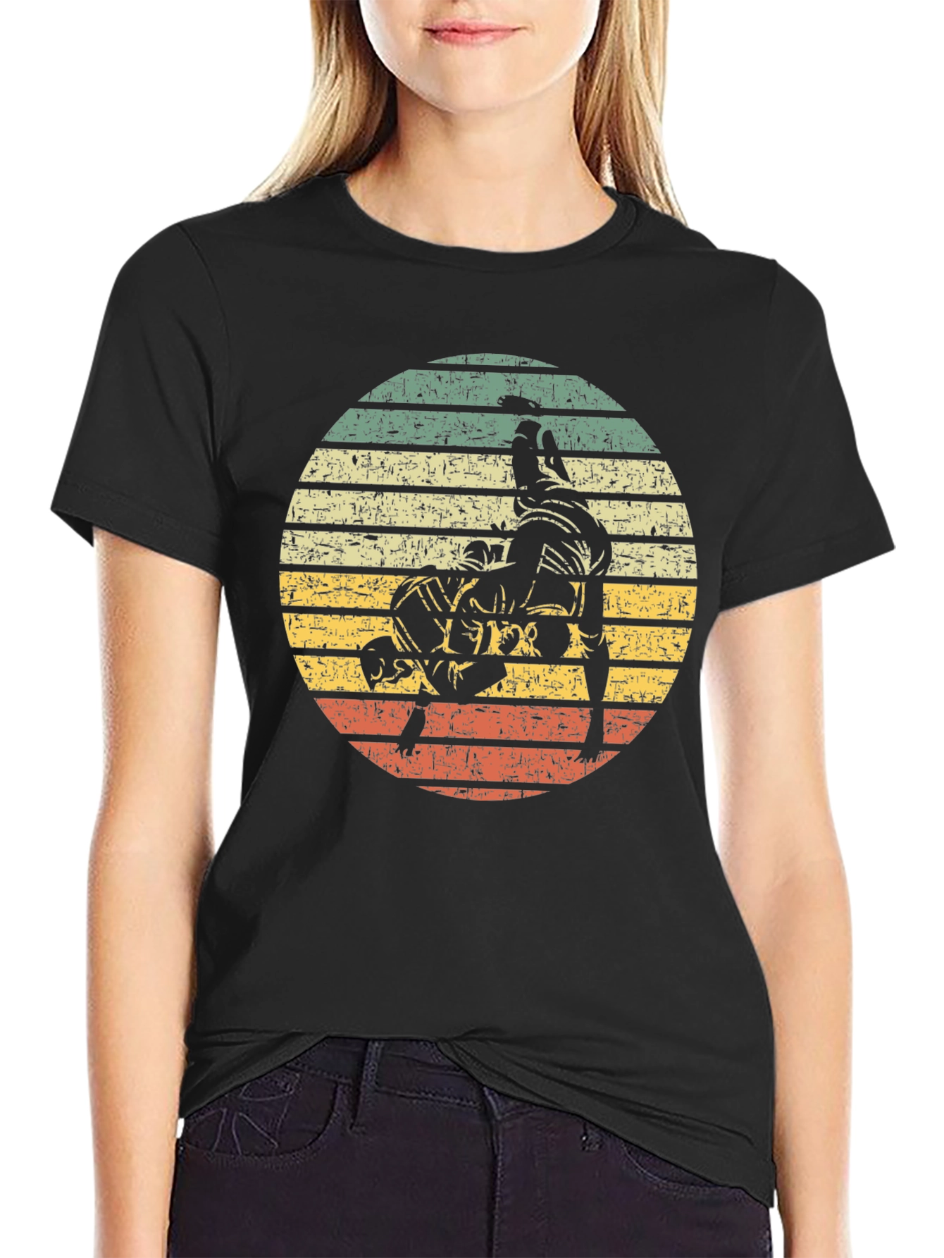 Vintage Wrestling Sunset Graphic Tee