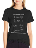 And God Said Maxwell Equations T-Shirt