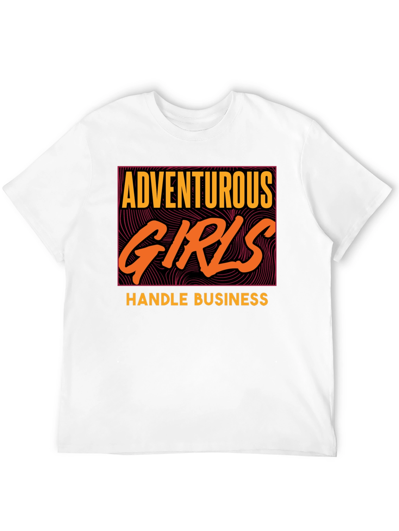 Adventurous Girls Handle Business Graphic Tee