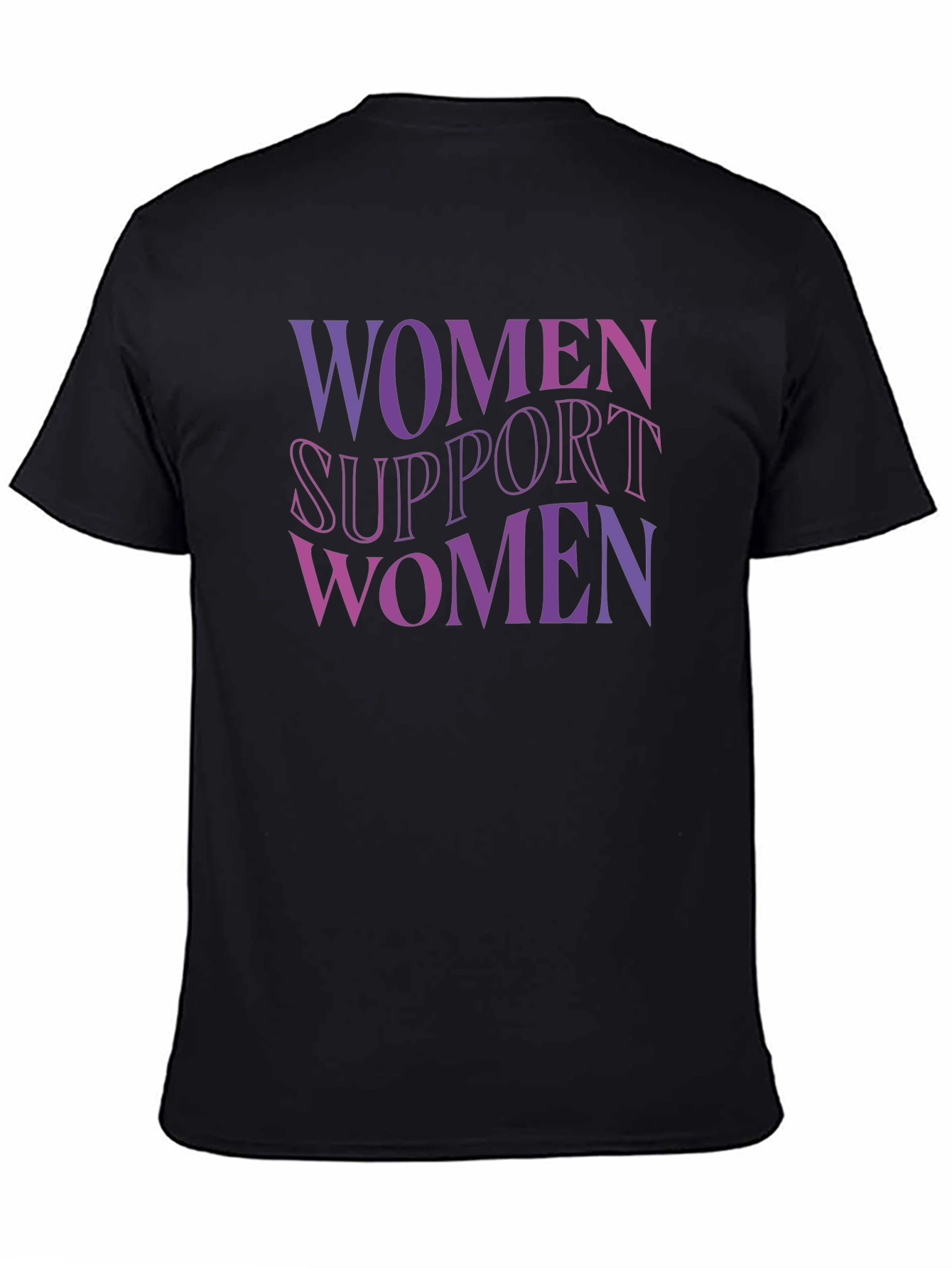 Women Support Women Graphic Tee - Black