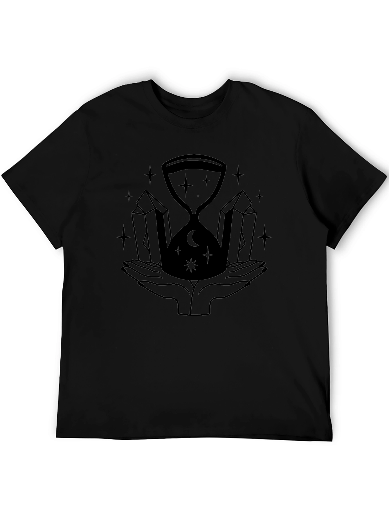 Mystic Hourglass Graphic Black T-Shirt