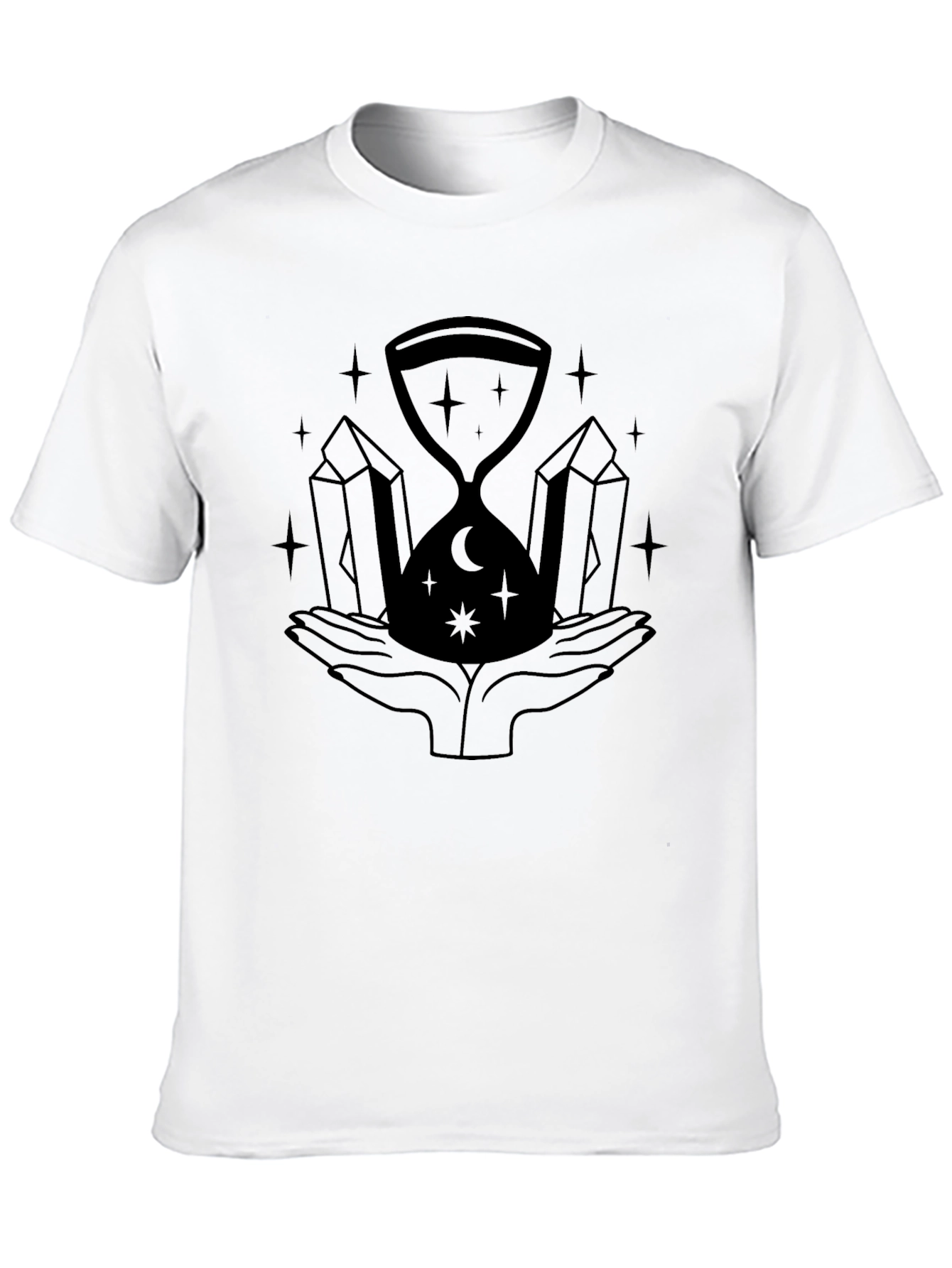 Mystic Hourglass Graphic Black T-Shirt