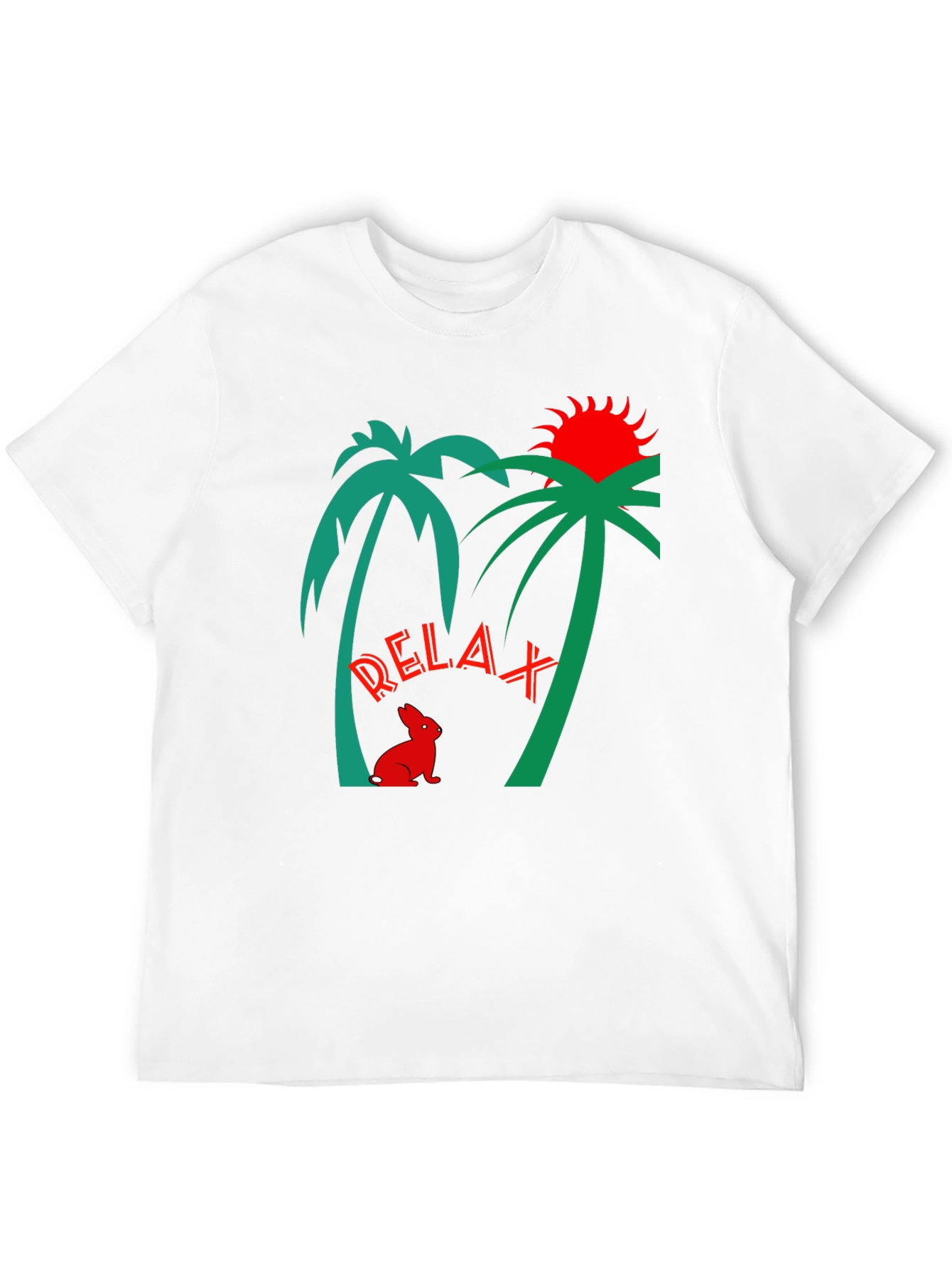 Relax Palm Tree Graphic T-Shirt