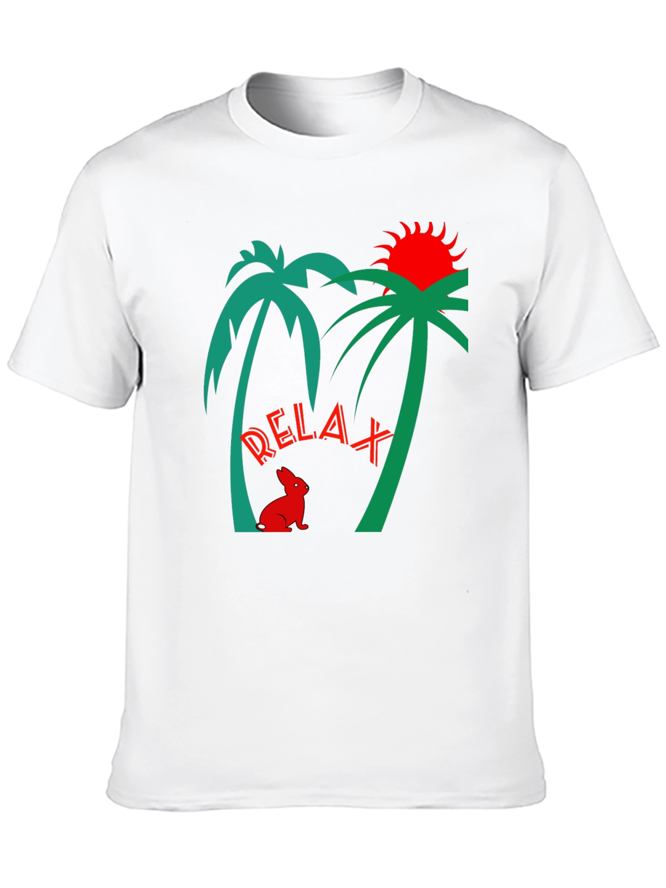 Relax Palm Tree Graphic T-Shirt