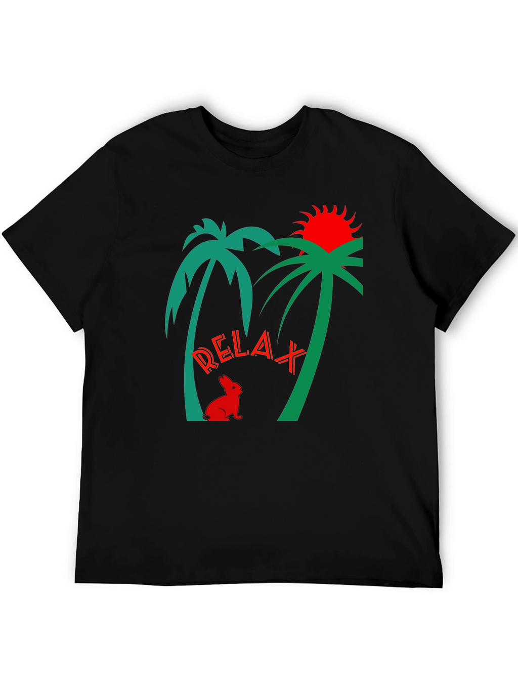 Relax Palm Tree Graphic T-Shirt