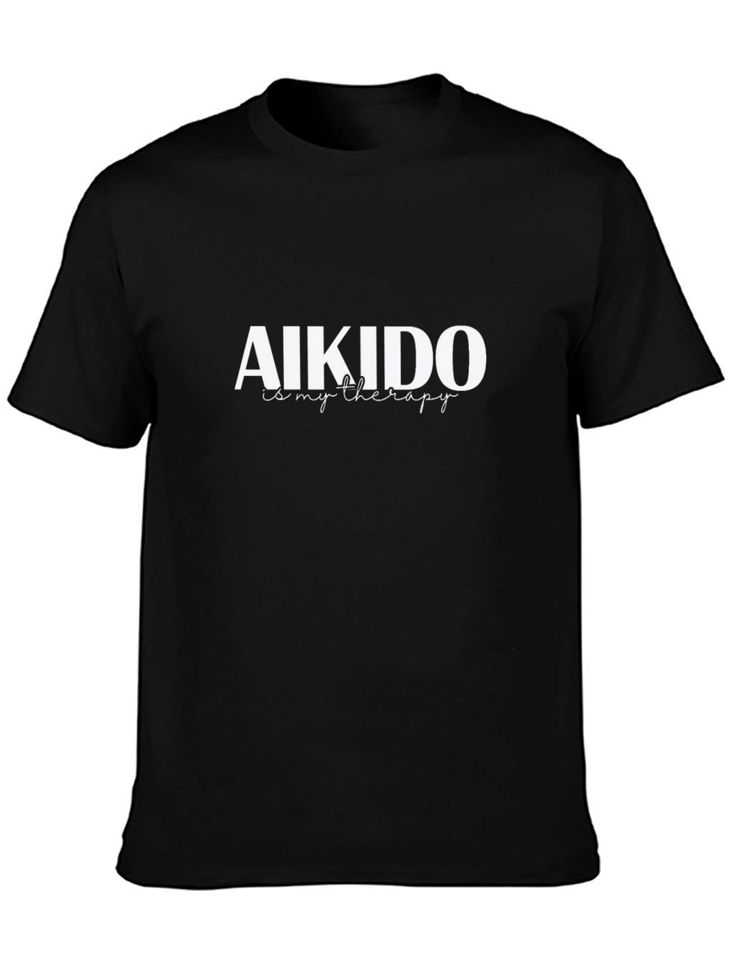Aikido Therapy T-Shirt - Black Martial Arts Tee