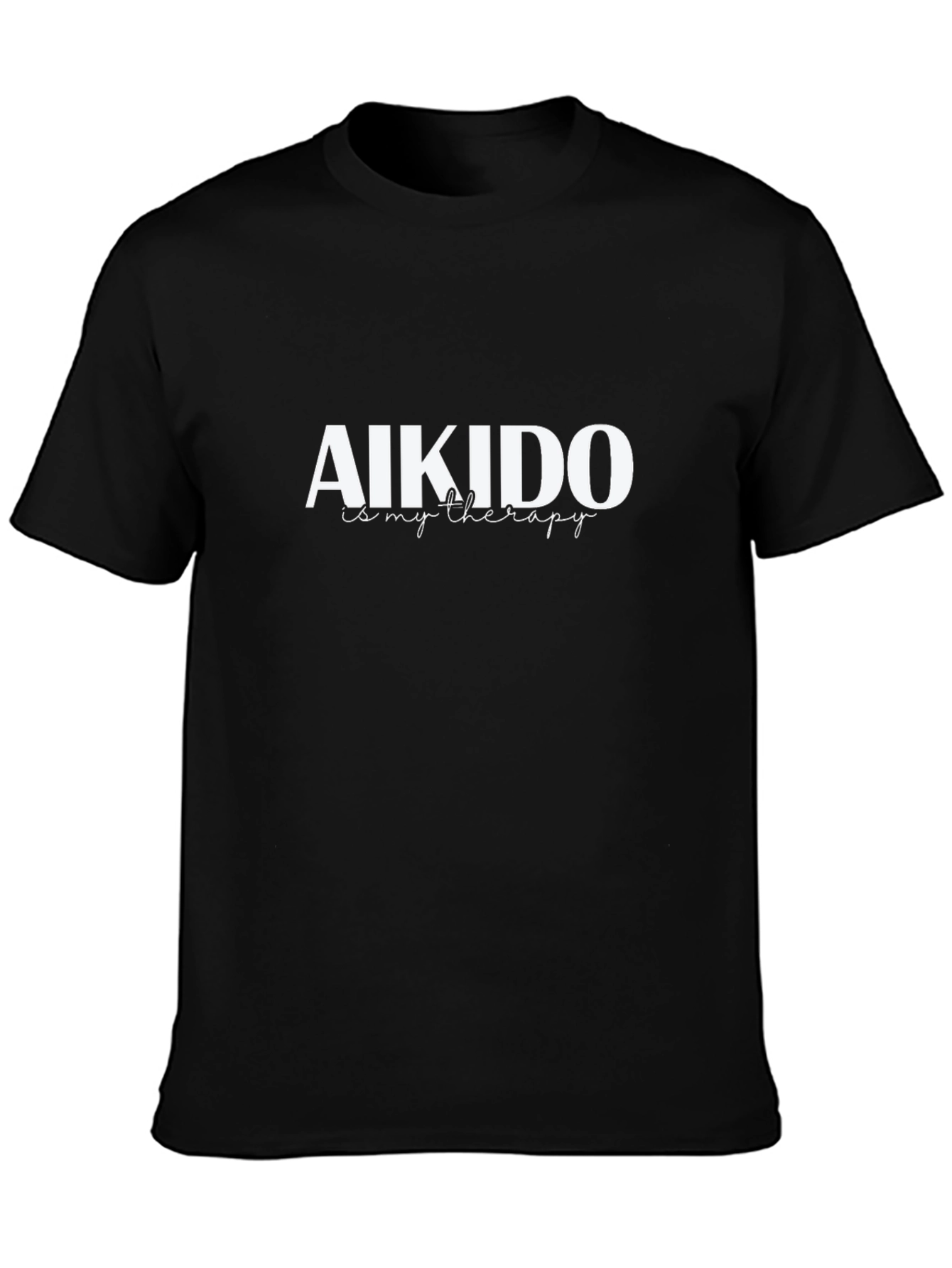 Aikido Therapy T-Shirt - Black Martial Arts Tee
