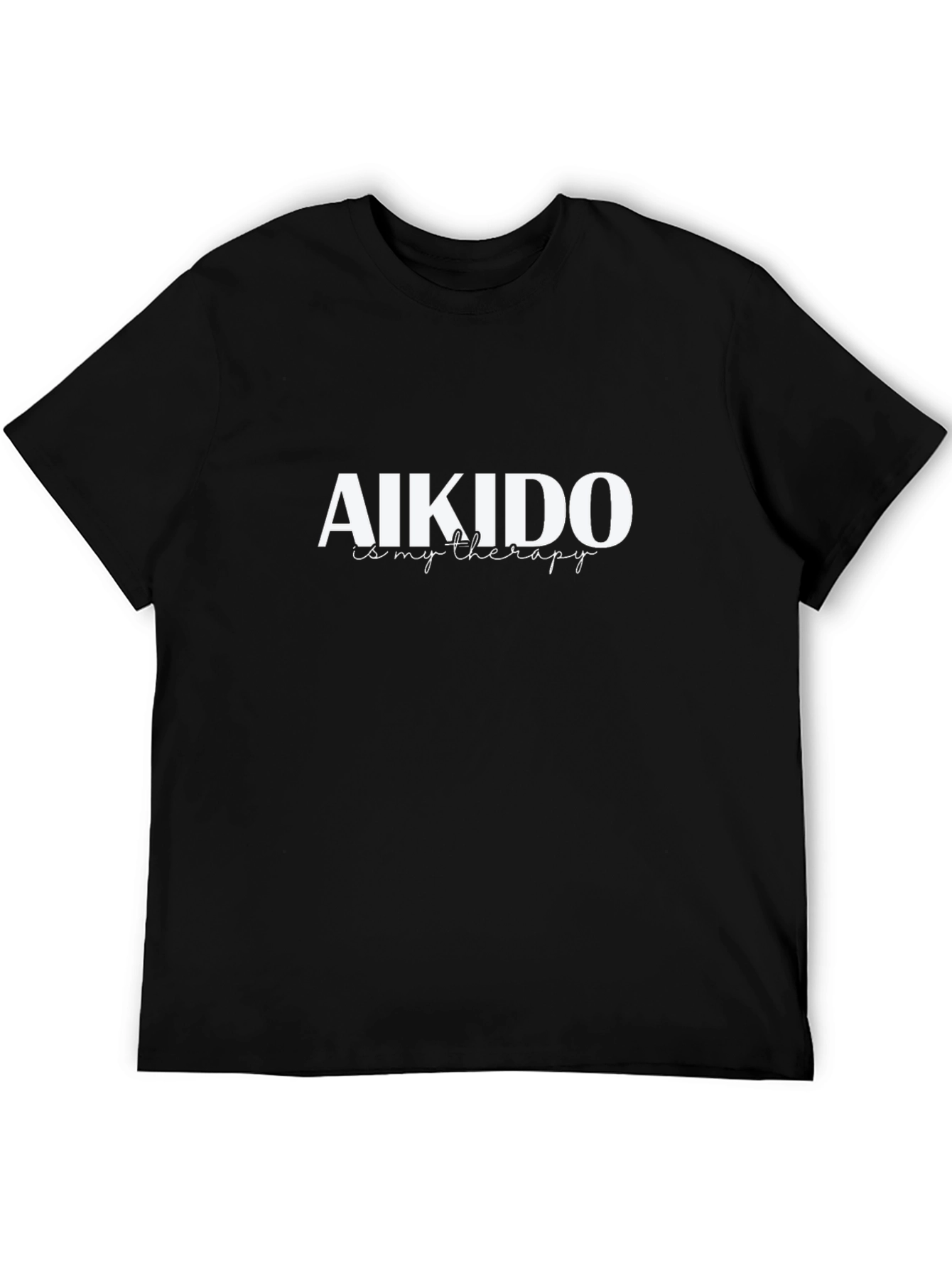 Aikido Therapy T-Shirt - Black Martial Arts Tee