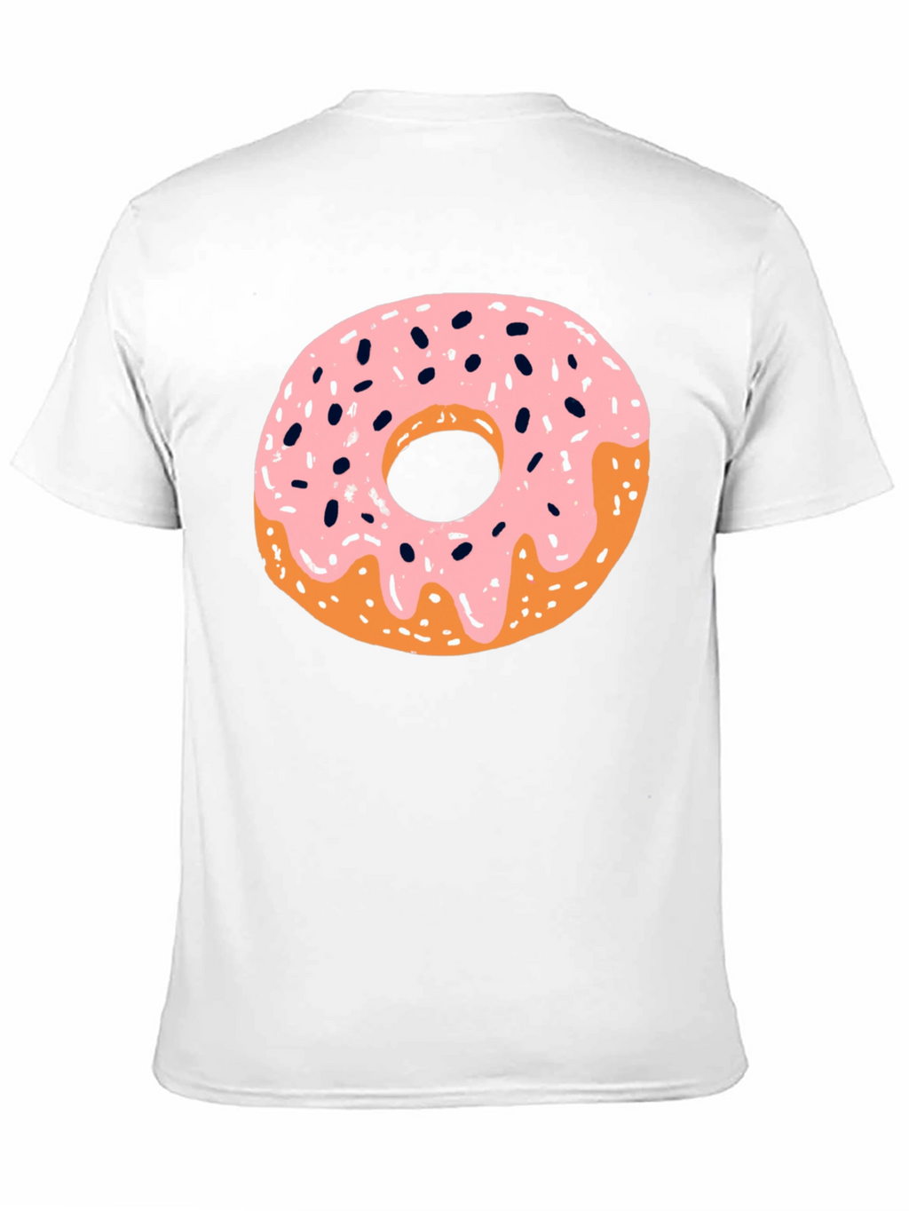 Donut Graphic Black T-Shirt - Casual Style