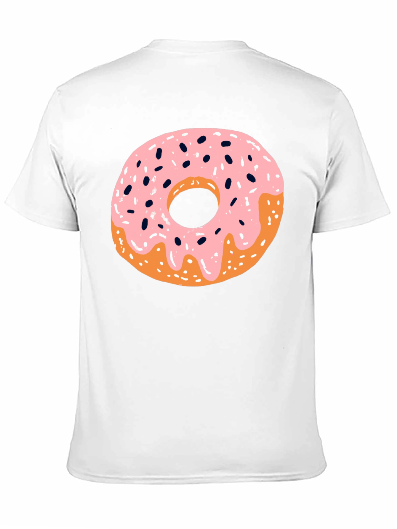 Donut Graphic Black T-Shirt - Casual Style
