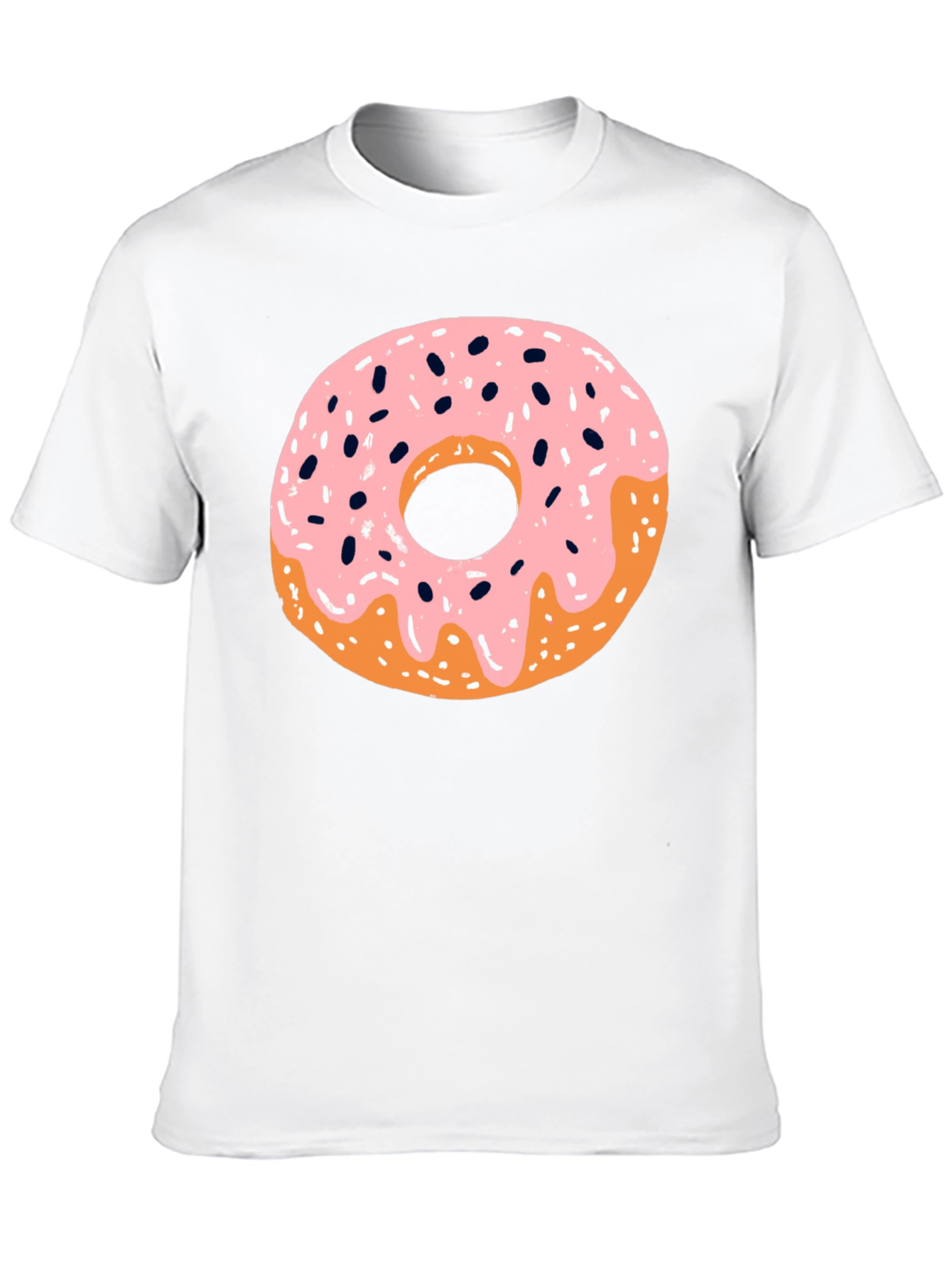 Donut Graphic Black T-Shirt - Casual Style