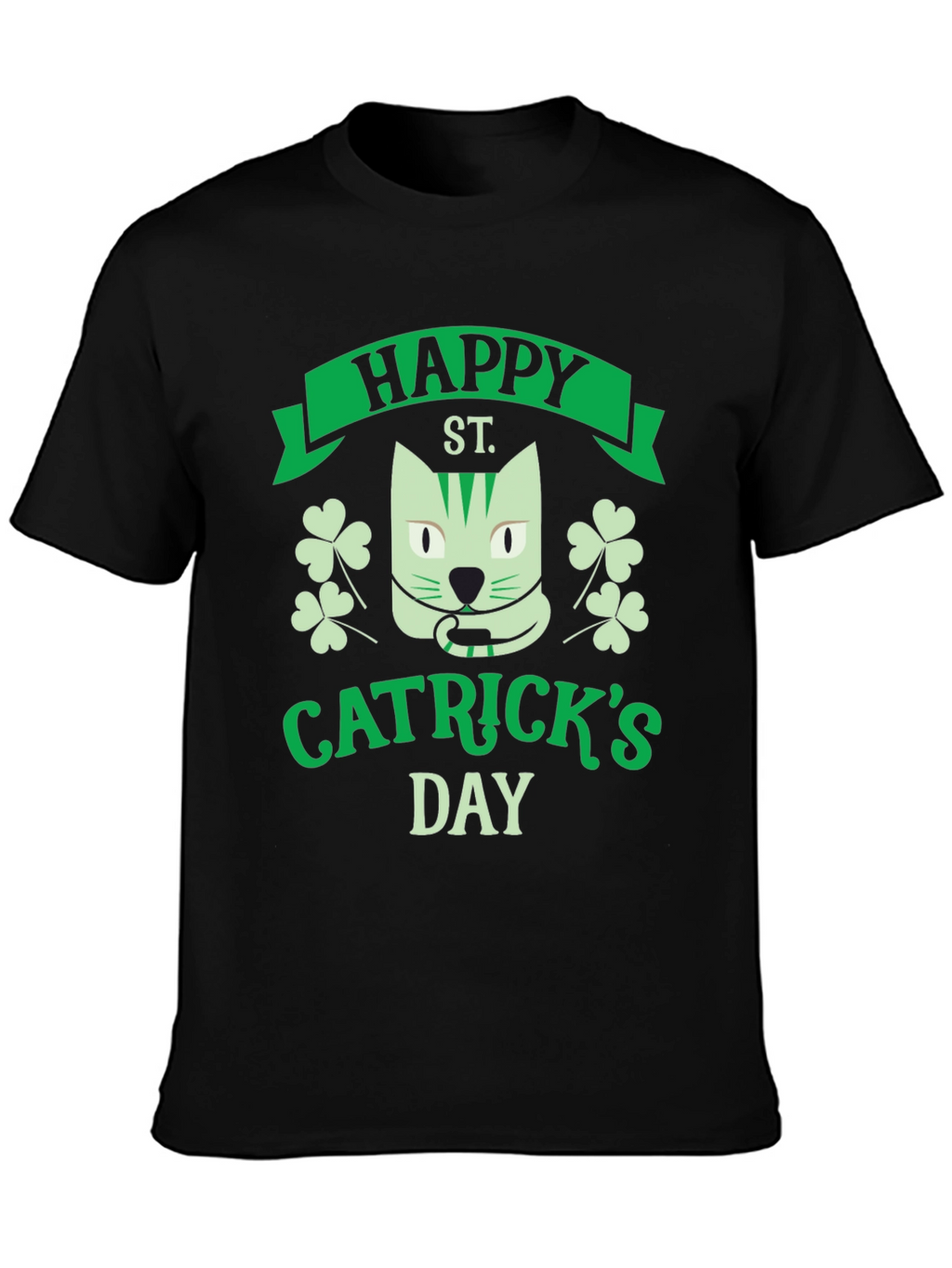 Happy Catricks Day Black T-Shirt