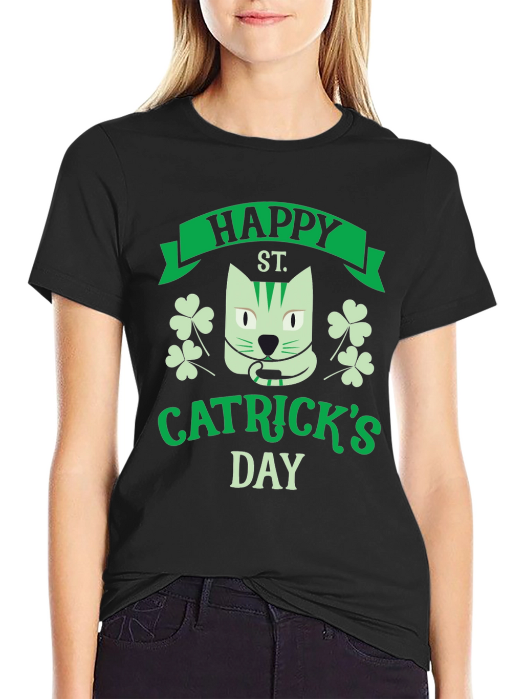 Happy Catricks Day Black T-Shirt